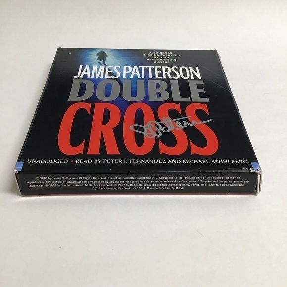 AUTOGRAPHED James Patterson Audiobook Double Cross Alex Cross 7 CD Unabridged - Picture 2 of 6